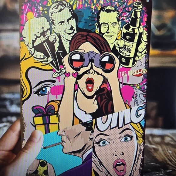 Comic Scene Ladies Canvas Art Print - Picture 2 of 5